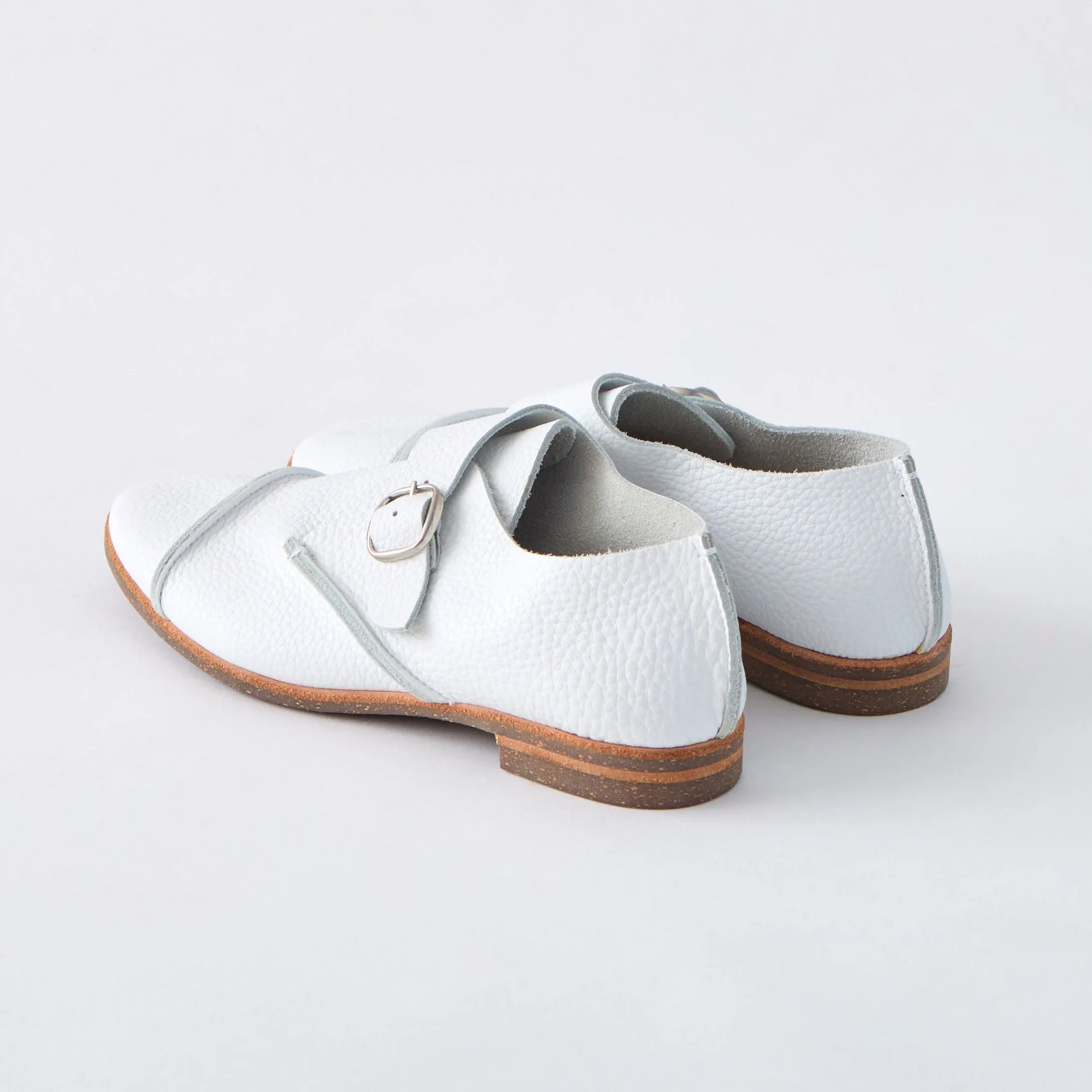 MONK SHOES　ALL SHRINK WHITE