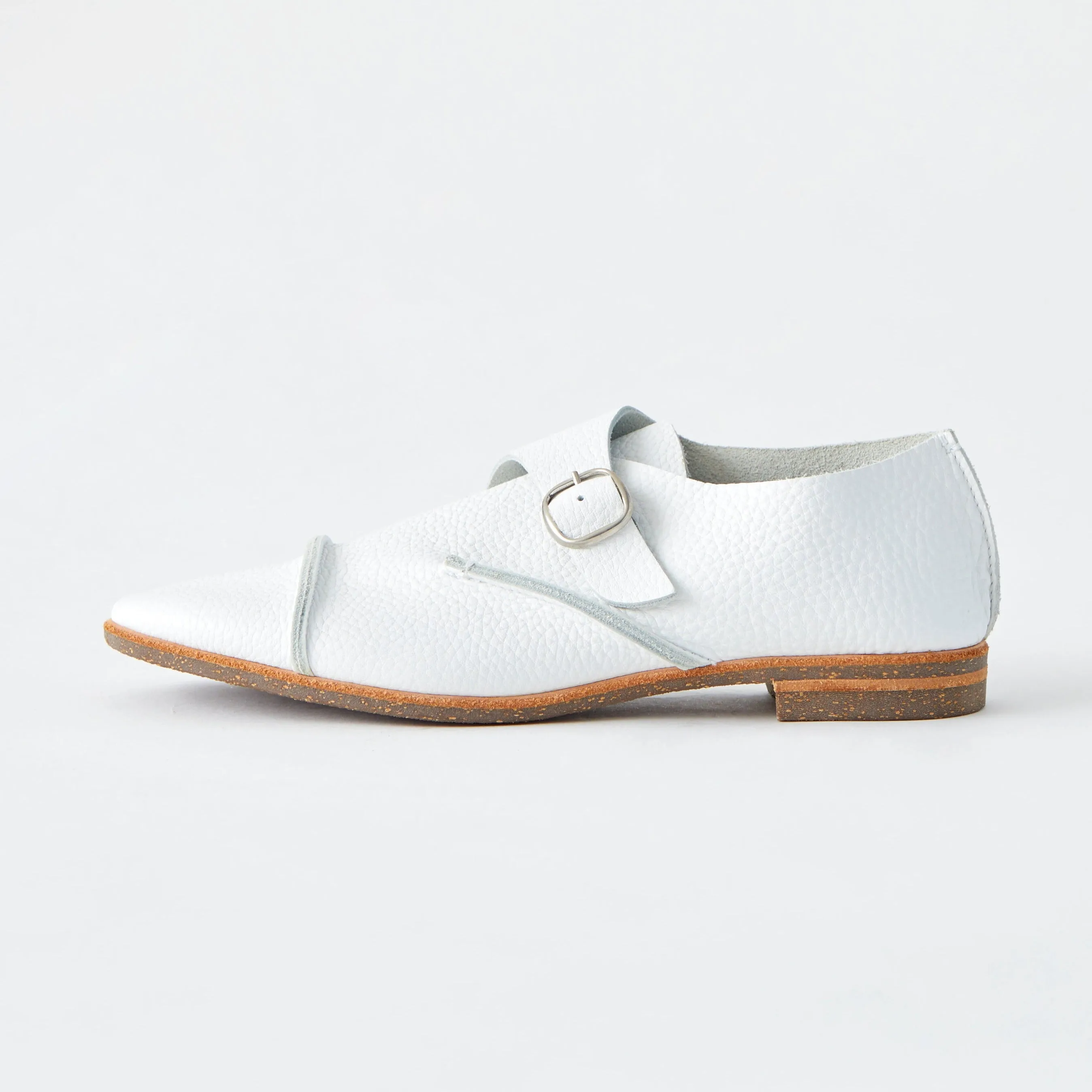MONK SHOES　ALL SHRINK WHITE