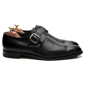 'Moorgate' Black Leather Monk Strap UK 11 F