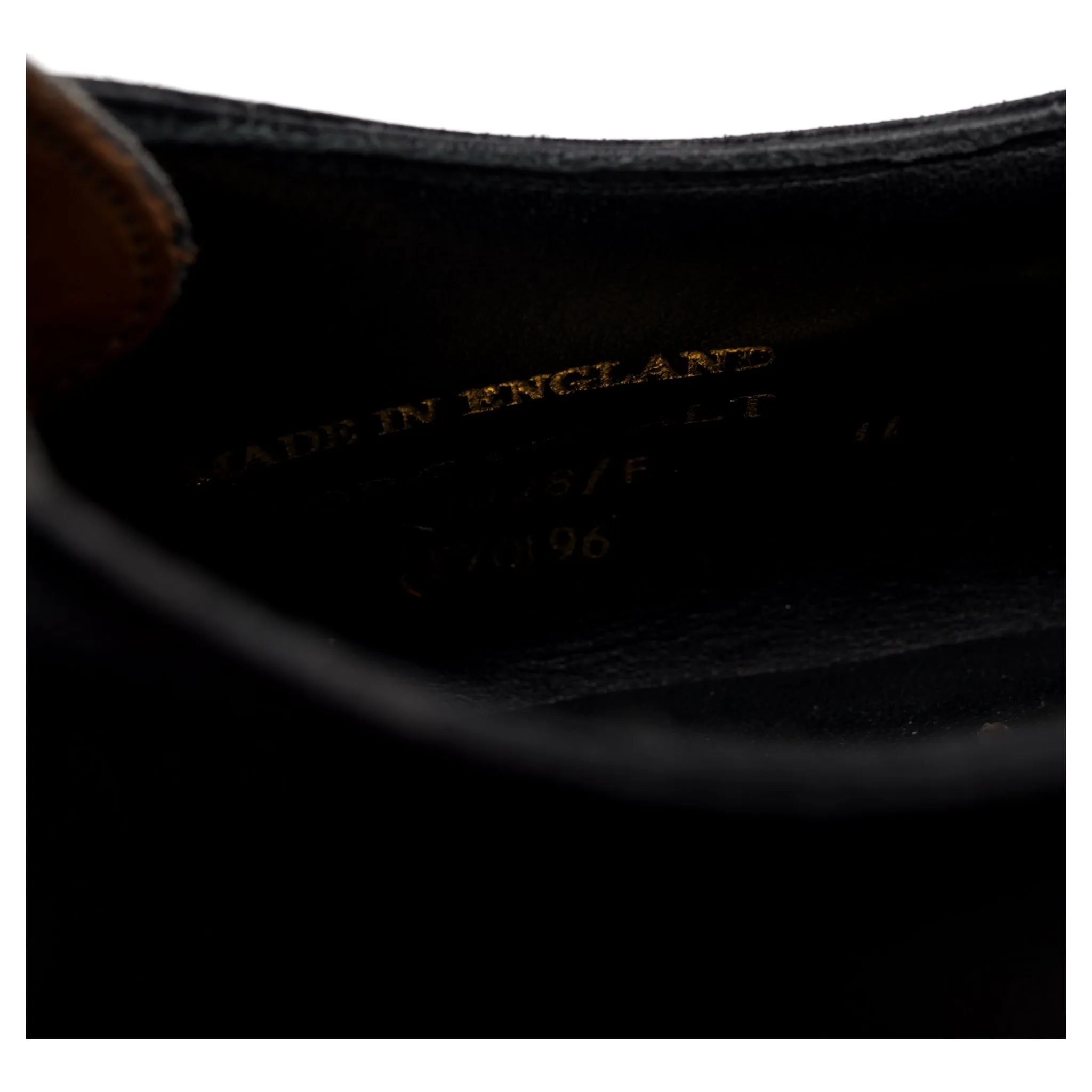 'Moorgate' Black Leather Monk Strap UK 11 F