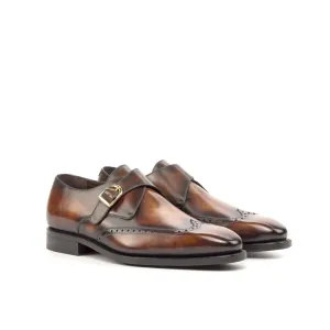 Museum Patina Single Monk Shoes