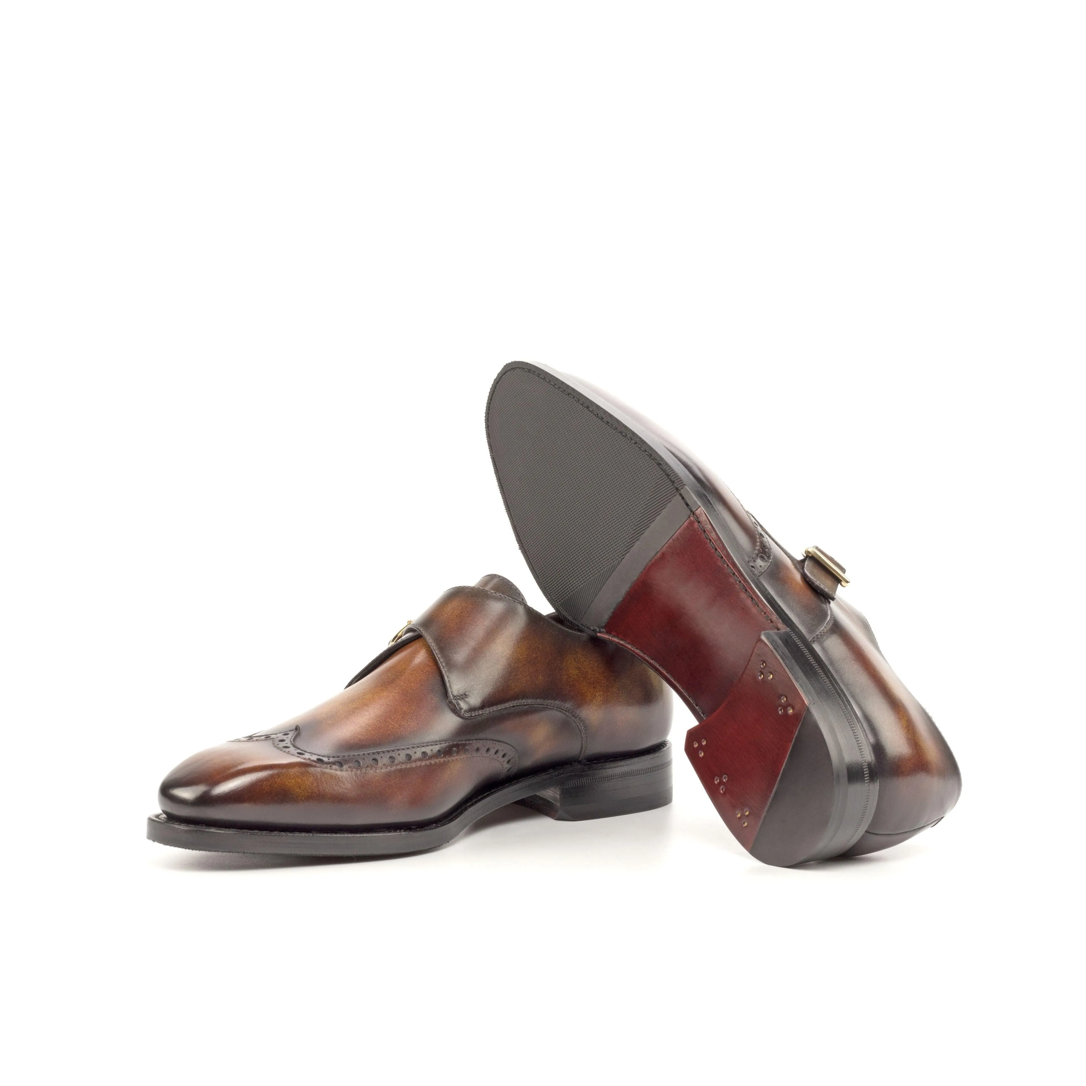 Museum Patina Single Monk Shoes