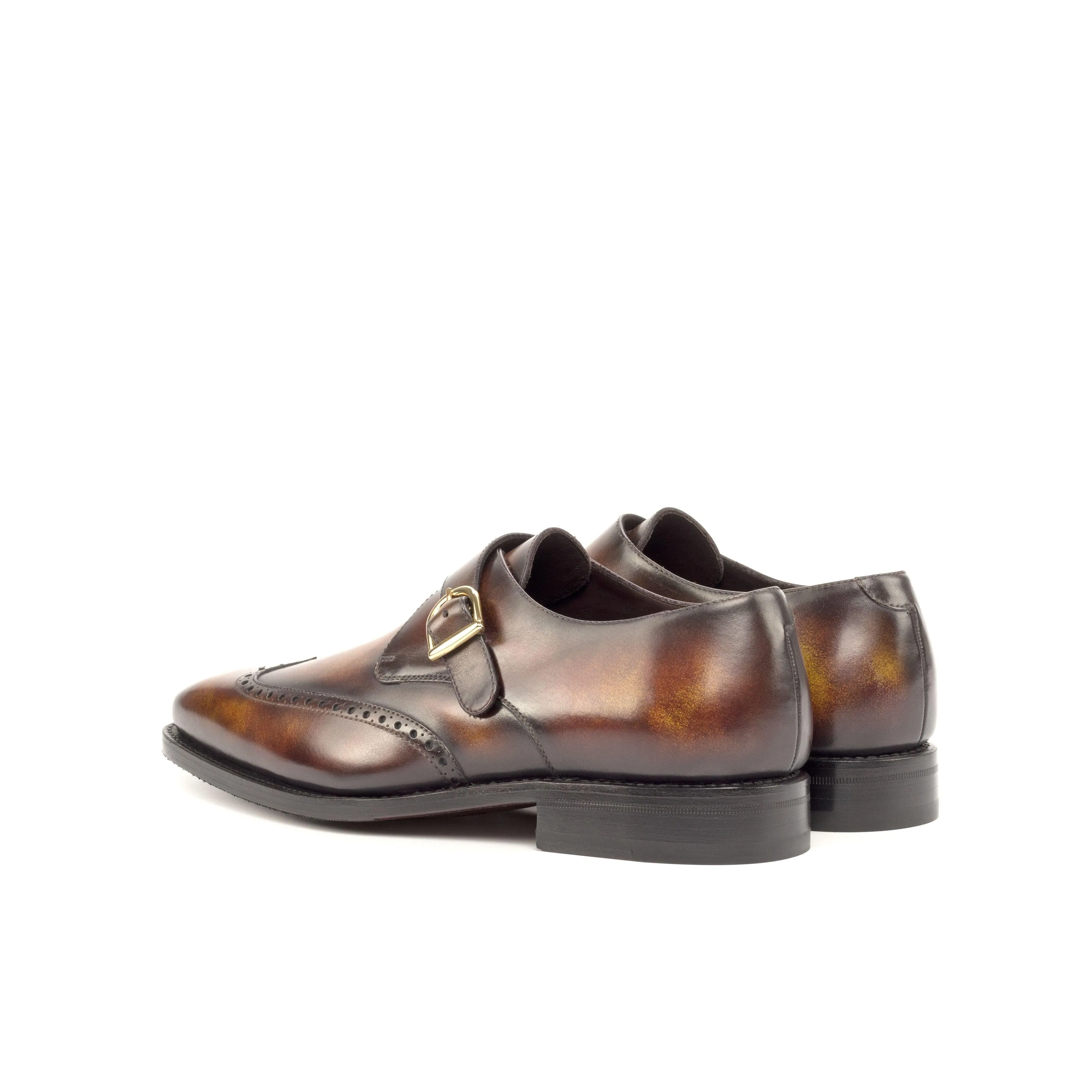 Museum Patina Single Monk Shoes