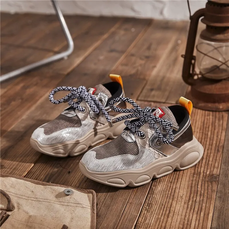 New Style Chunky Sneakers Platform Women Sneaker Fashion Street Style Woman Trainers Shoes Ladies Footwear