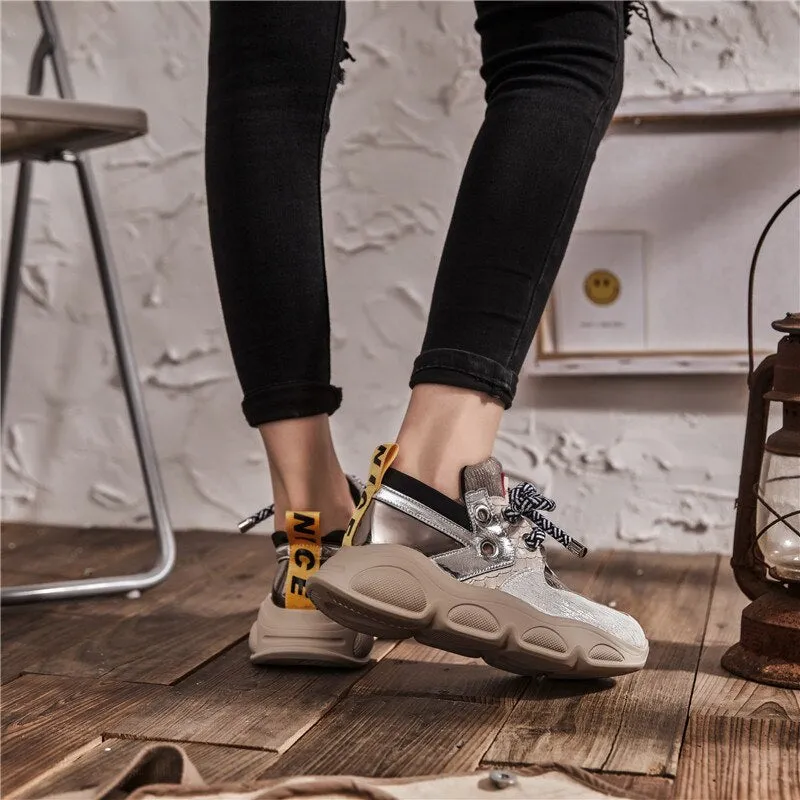 New Style Chunky Sneakers Platform Women Sneaker Fashion Street Style Woman Trainers Shoes Ladies Footwear
