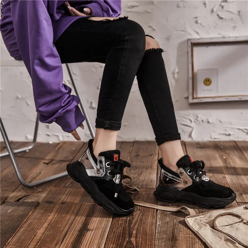 New Style Chunky Sneakers Platform Women Sneaker Fashion Street Style Woman Trainers Shoes Ladies Footwear