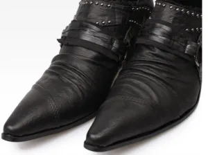 ntparker-Japanese Style pointed toe shoes high-heeled Man's Leather Shoes, Wedding/Stage/Business Shoes for Man