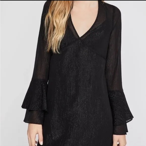 NWT {BCBGeneration} Black Sparkle Dress Size Small‎