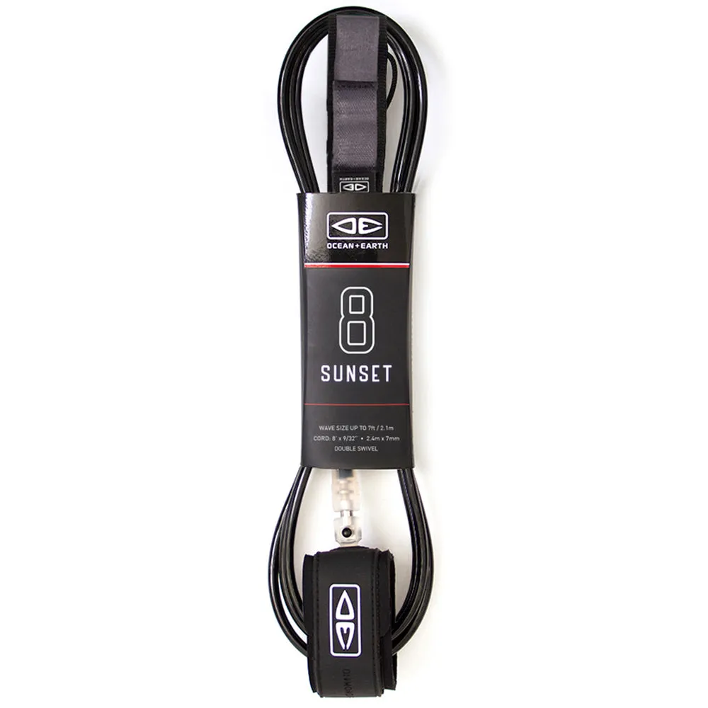 OCEAN AND EARTH Sunset Leash 8ft - Black