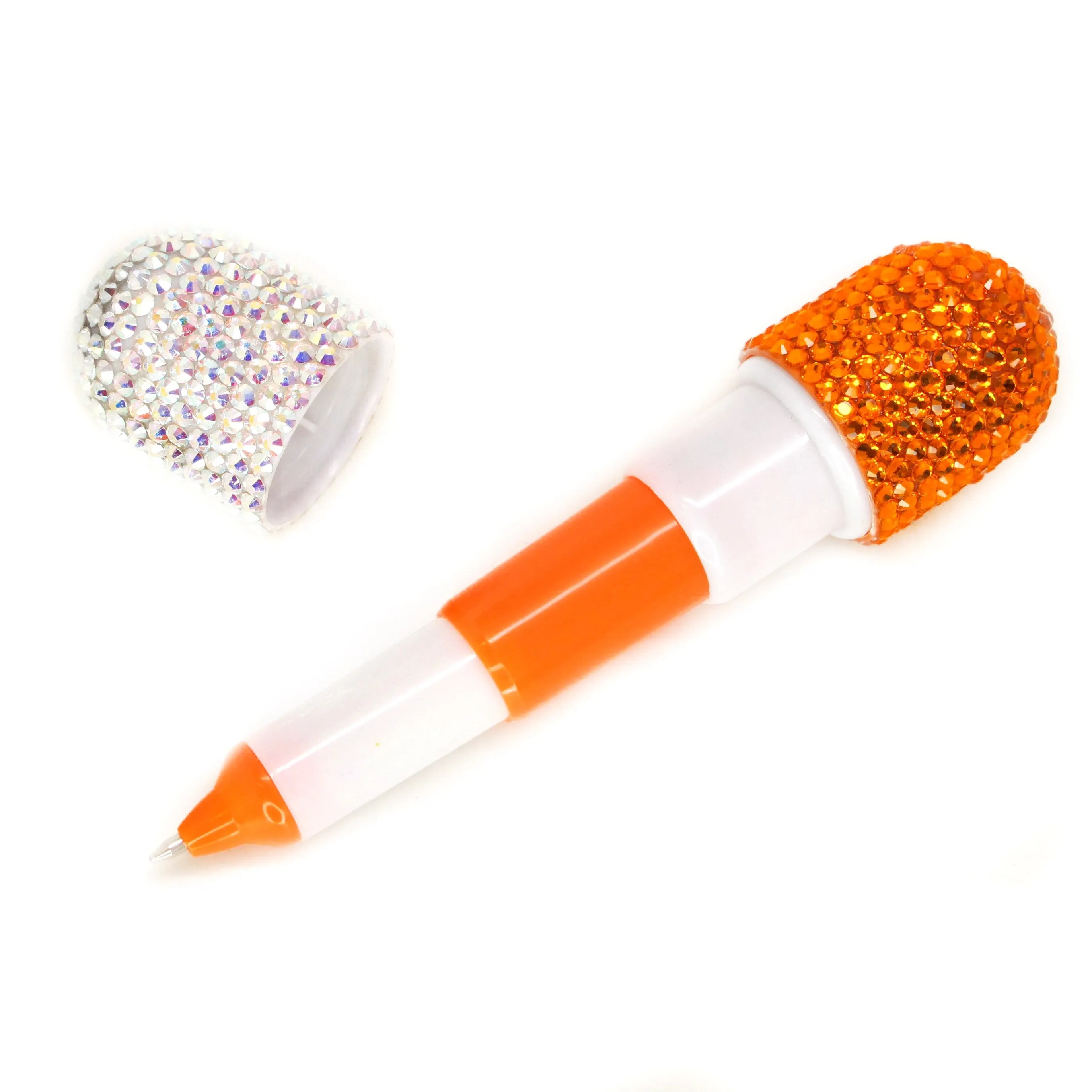 Orange Crystal Pill Pen