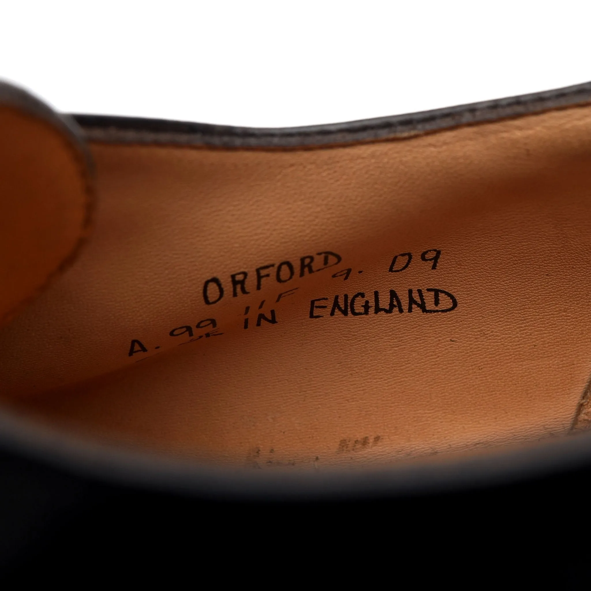 'Orford' Black Leather Monk Strap UK 11 F