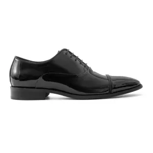 OURTHREE John Patent Leather Oxfords Men - BLK