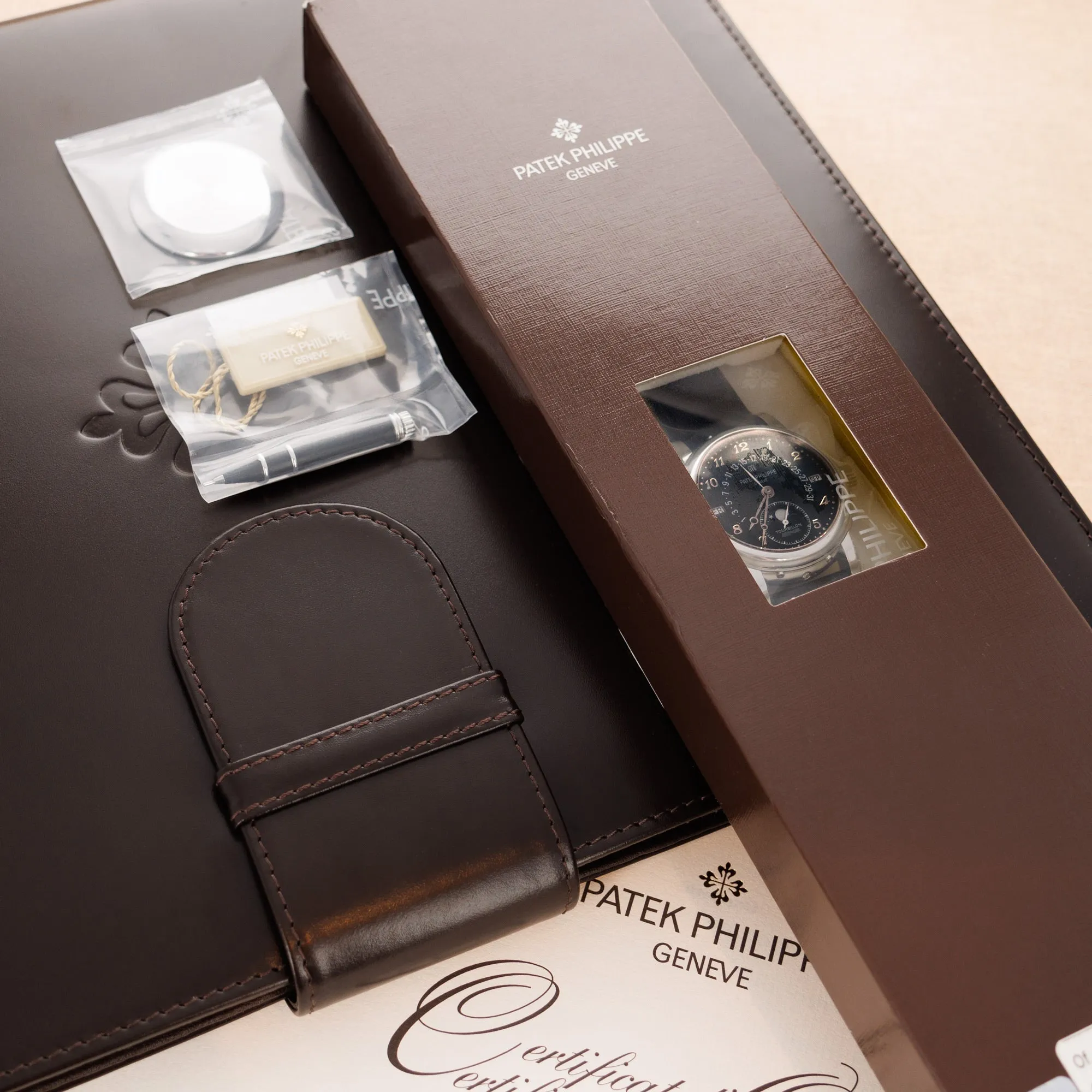 Patek Philippe Platinum Perpetual Calendar Tourbillon Watch Ref. 5016