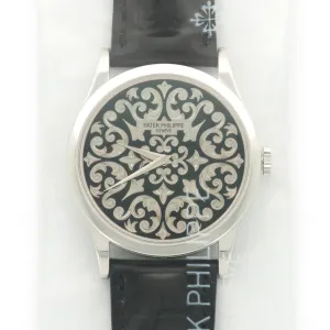 Patek Philippe Platinum Rare Handcrafts Enamel Watch Ref. 5088P