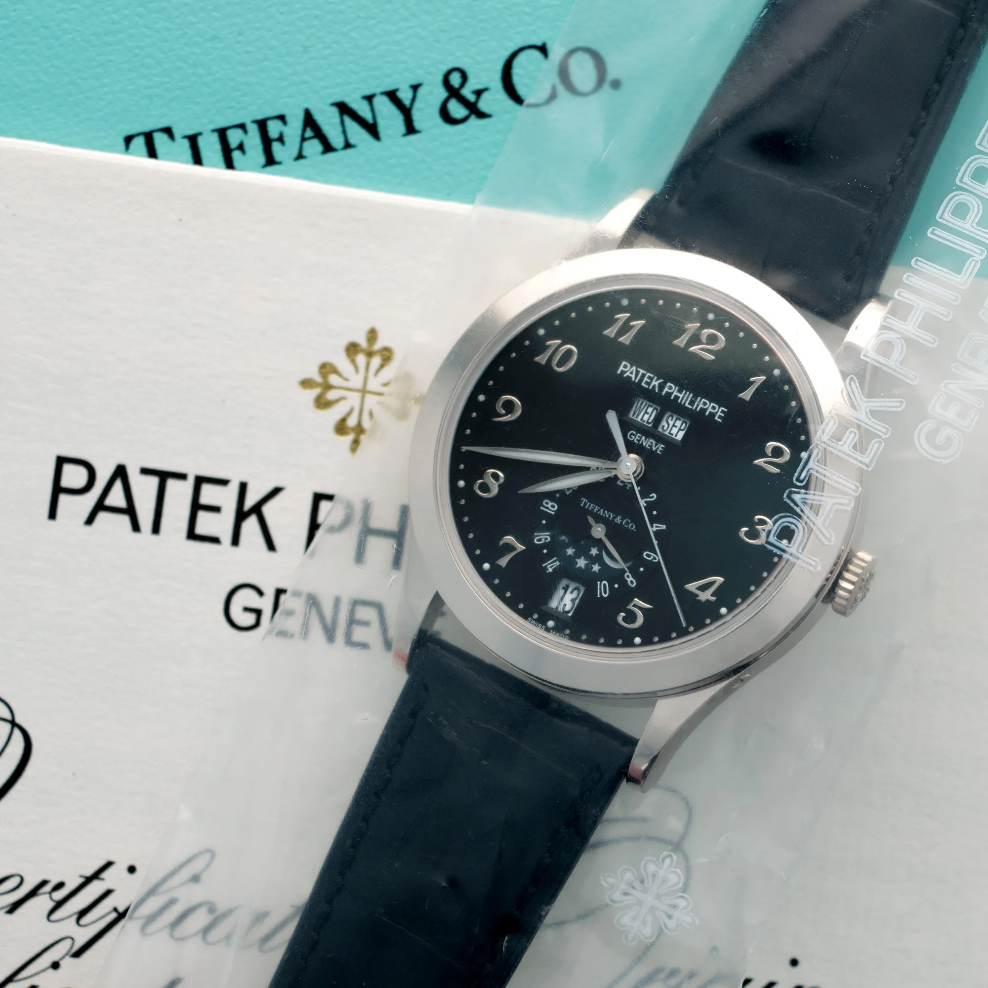 Patek Philippe White Gold Annual Calendar Tiffany & Co. Watch Ref. 5396, Singled Sealed