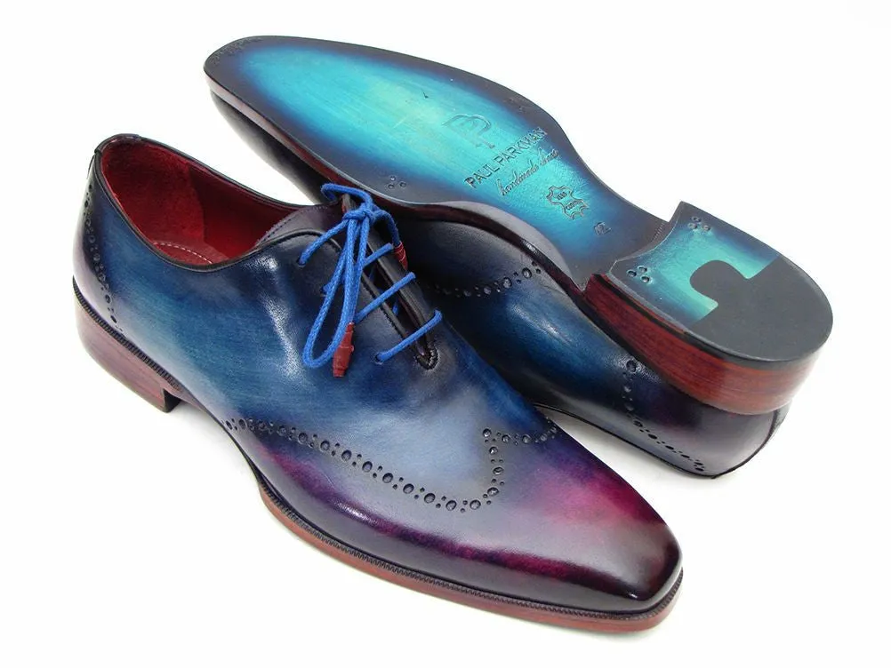 Paul Parkman Blue & Purple Wingtip Oxfords