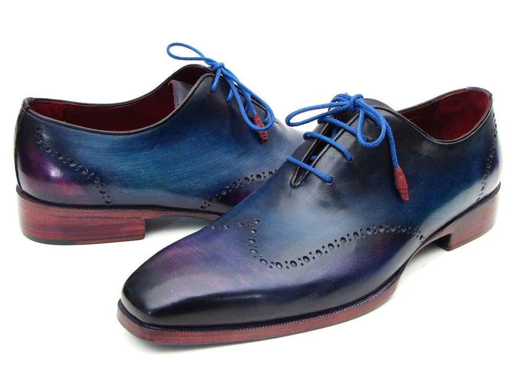 Paul Parkman Blue & Purple Wingtip Oxfords