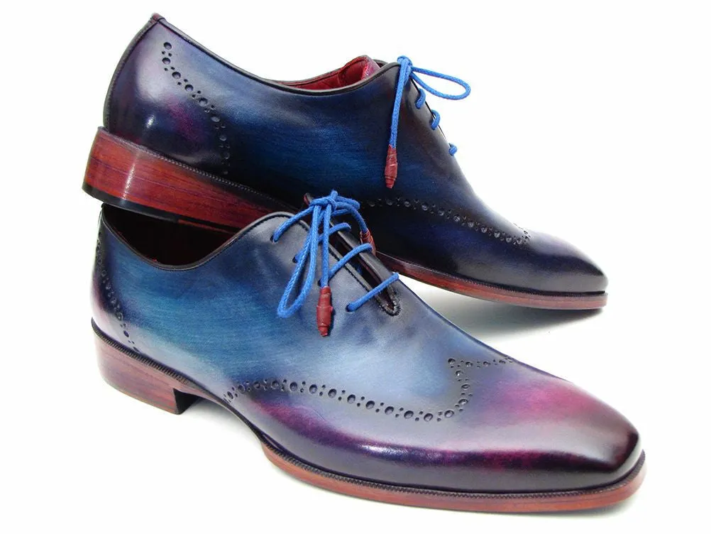 Paul Parkman Blue & Purple Wingtip Oxfords