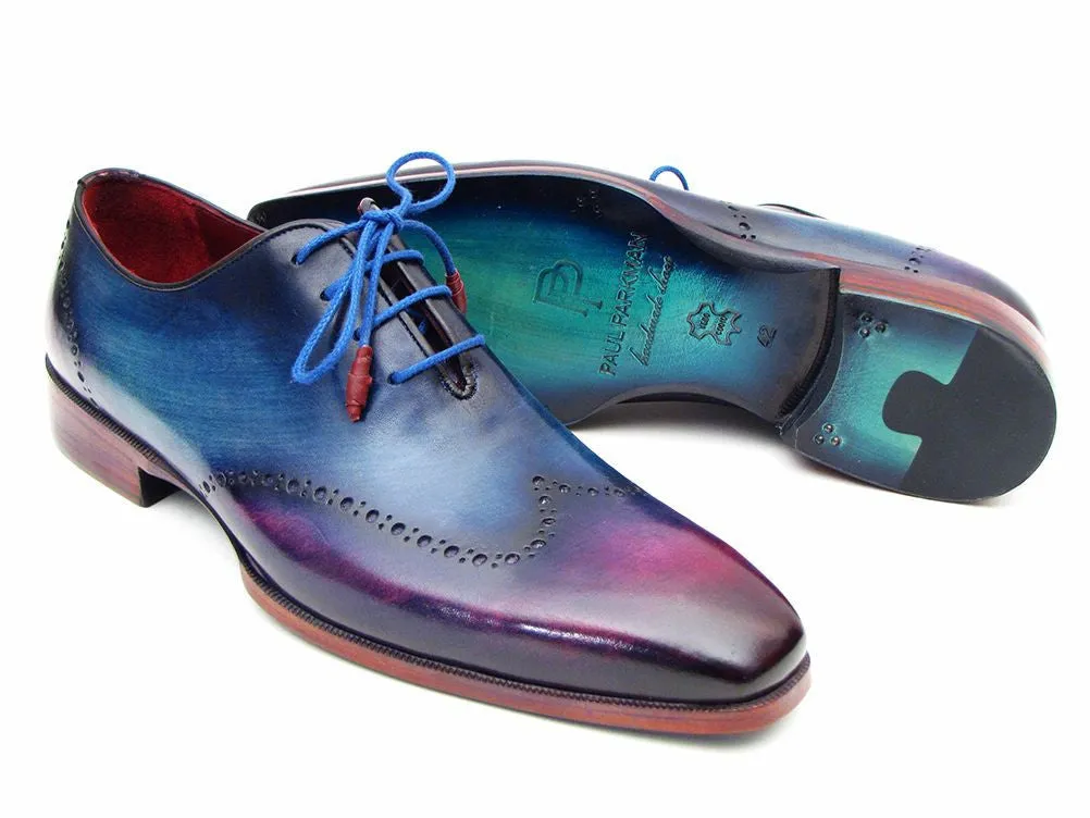 Paul Parkman Blue & Purple Wingtip Oxfords