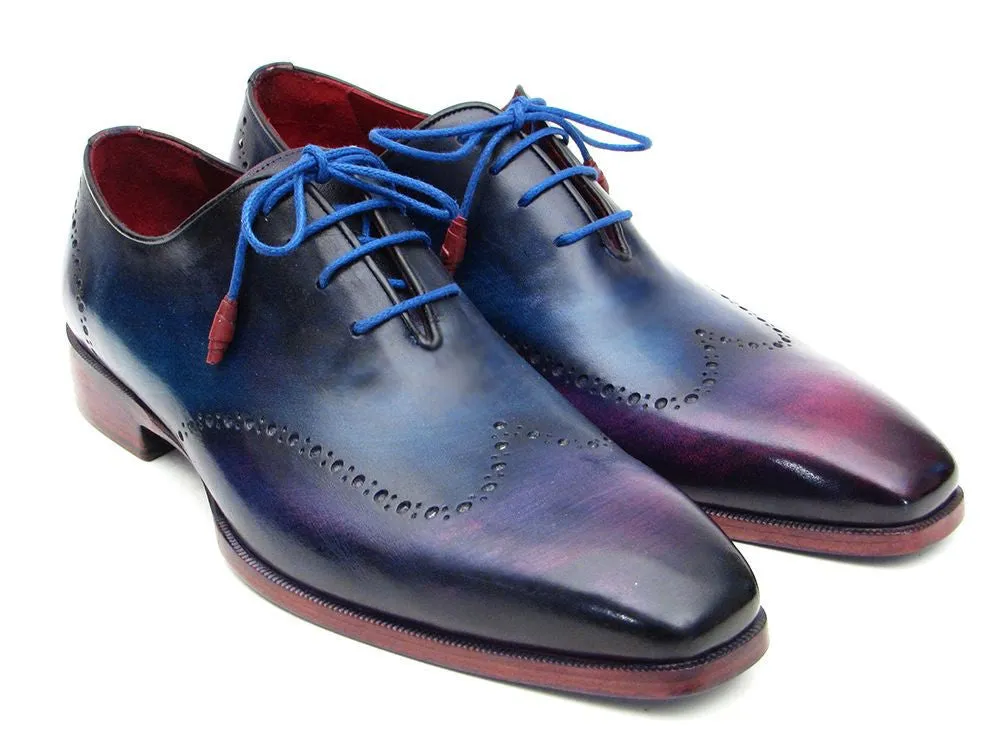 Paul Parkman Blue & Purple Wingtip Oxfords