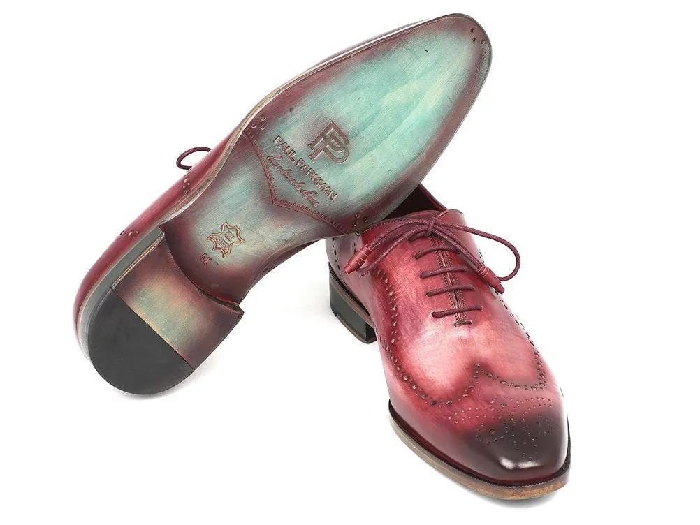 Paul Parkman Burgundy Wintip Oxfords Calfskin