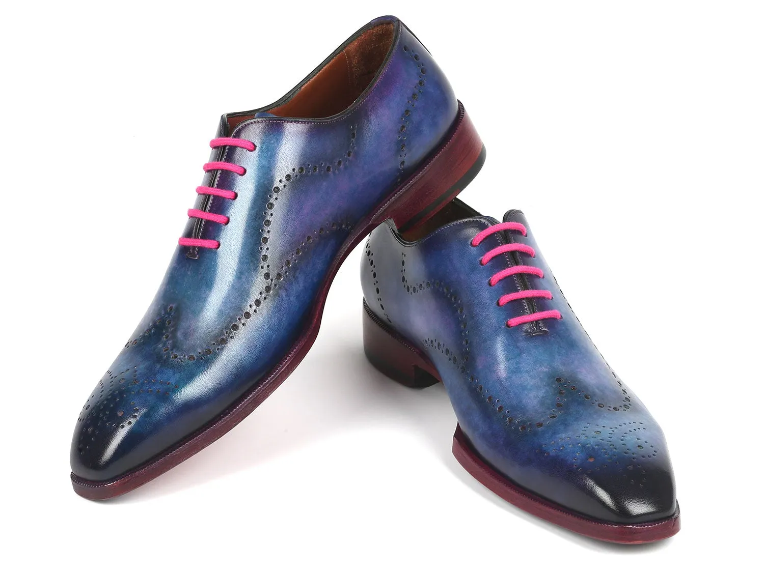 Paul Parkman Men's Blue Wingtip Oxfords