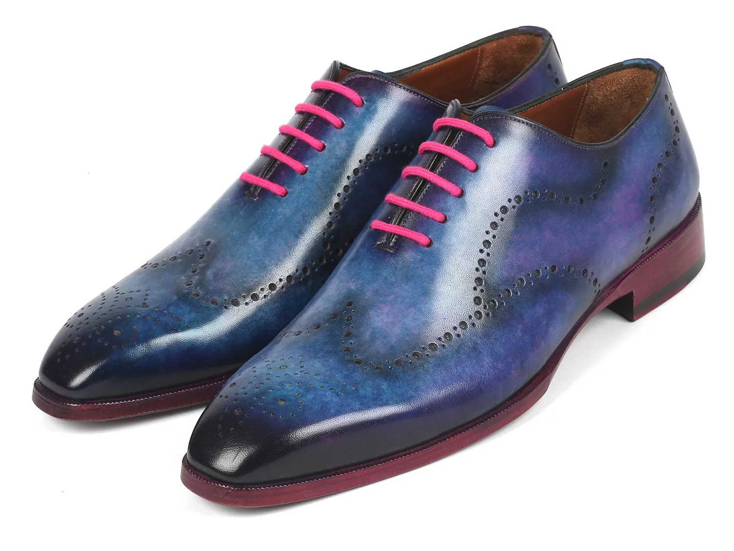 Paul Parkman Men's Blue Wingtip Oxfords