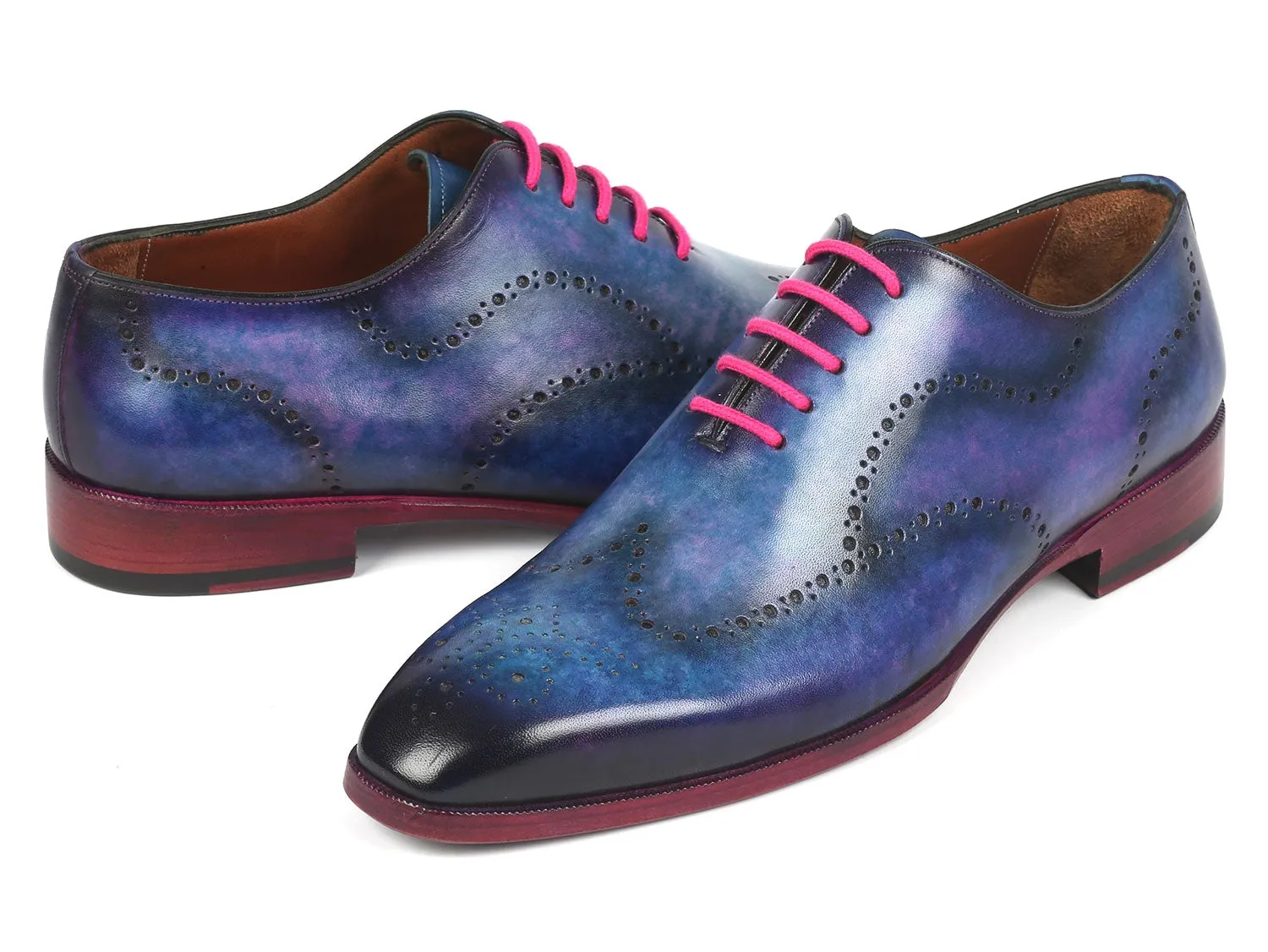Paul Parkman Men's Blue Wingtip Oxfords