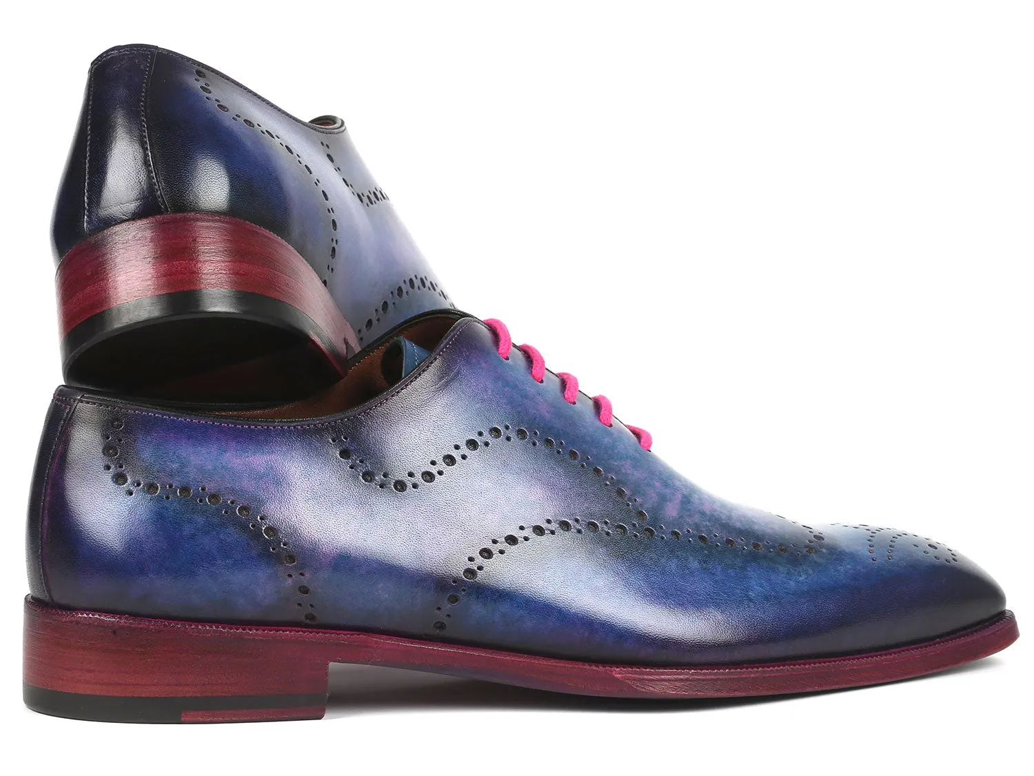Paul Parkman Men's Blue Wingtip Oxfords