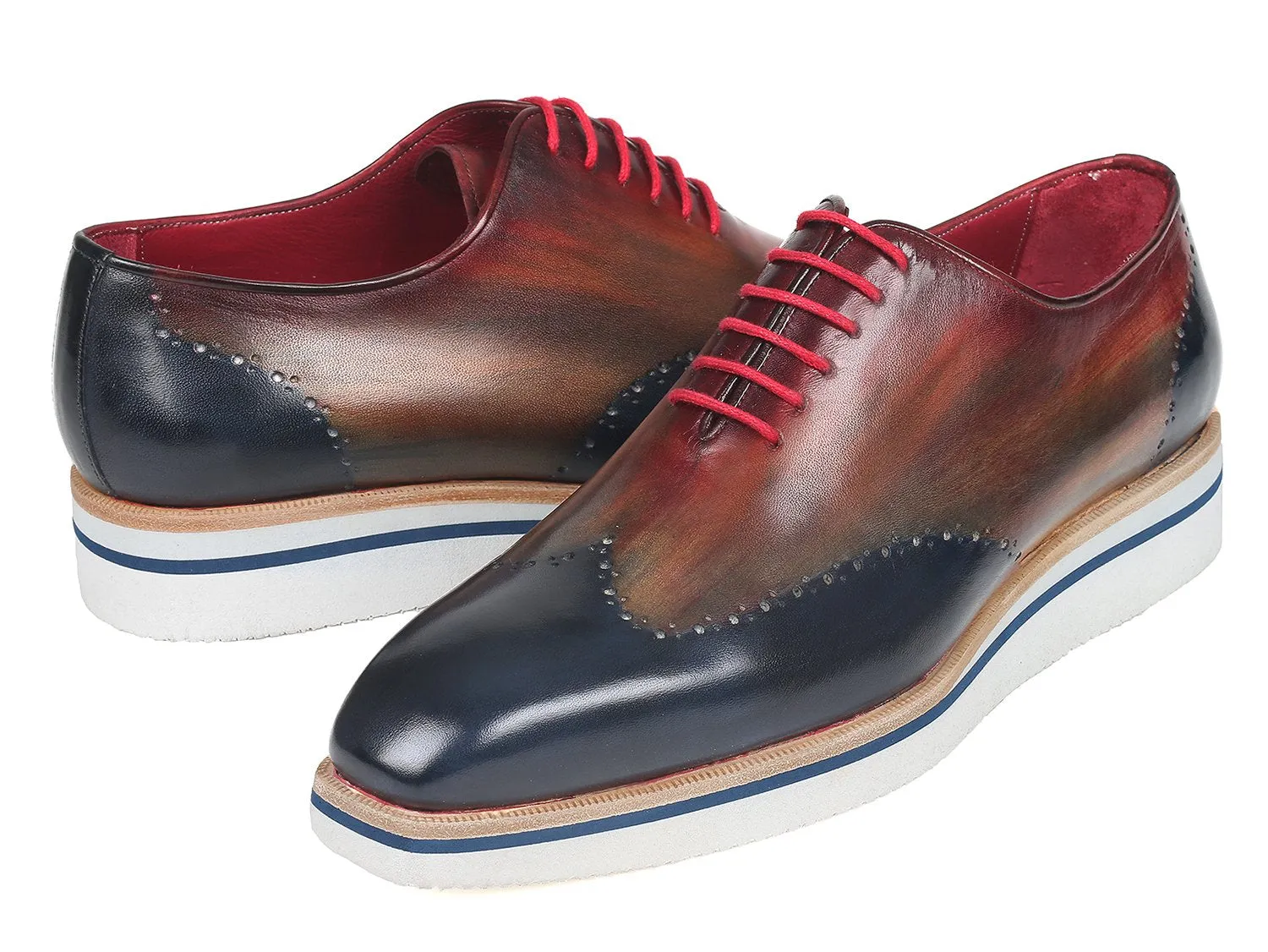 Paul Parkman Men's Multi-Color Wingtip Oxfords