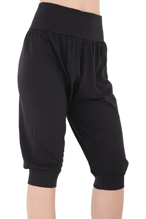 Plus Size Cropped Harem Trousers