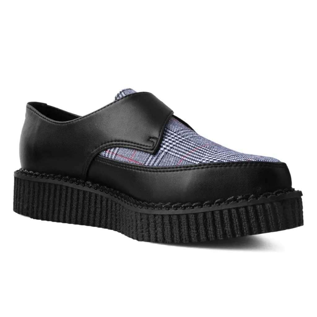 Pointed Buckle Creeper Black & Plaid TUKskin™
