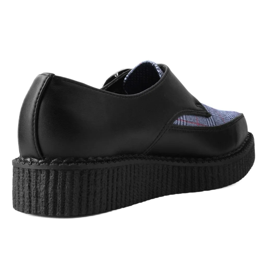 Pointed Buckle Creeper Black & Plaid TUKskin™