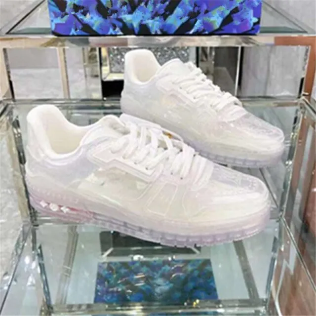 Real Leather Platform Sports  Running Couple Shoes