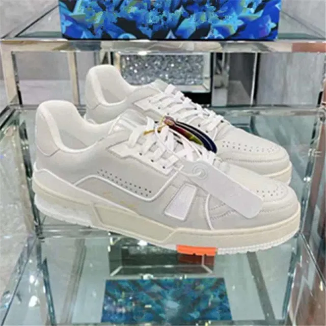 Real Leather Platform Sports  Running Couple Shoes