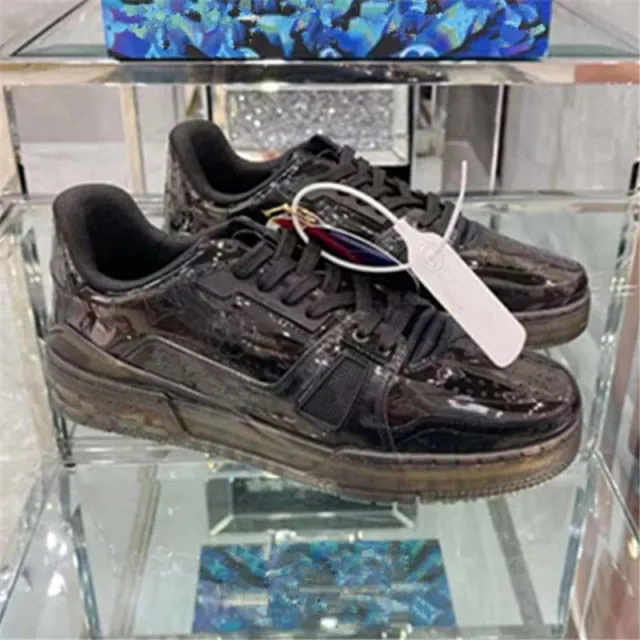 Real Leather Platform Sports  Running Couple Shoes