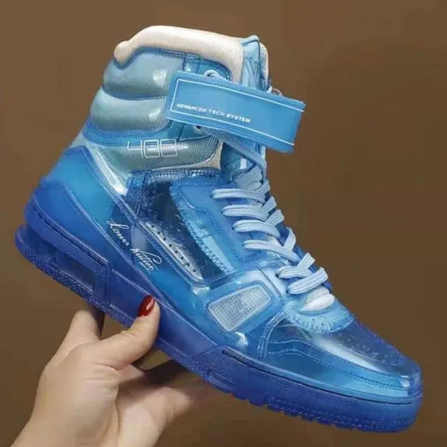 Real Leather Platform Sports  Running Couple Shoes