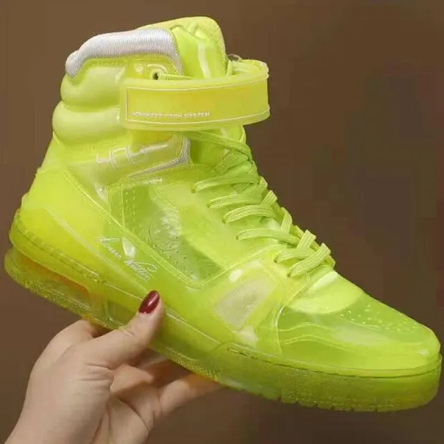 Real Leather Platform Sports  Running Couple Shoes