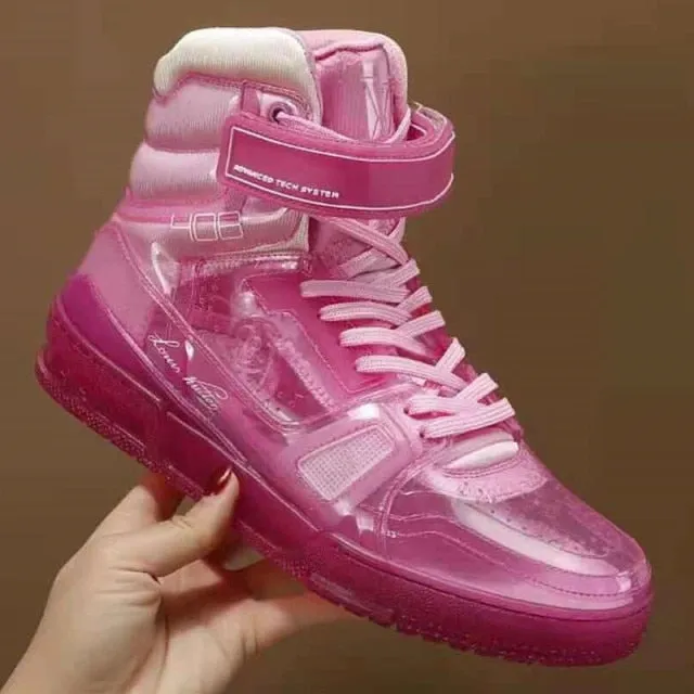 Real Leather Platform Sports  Running Couple Shoes