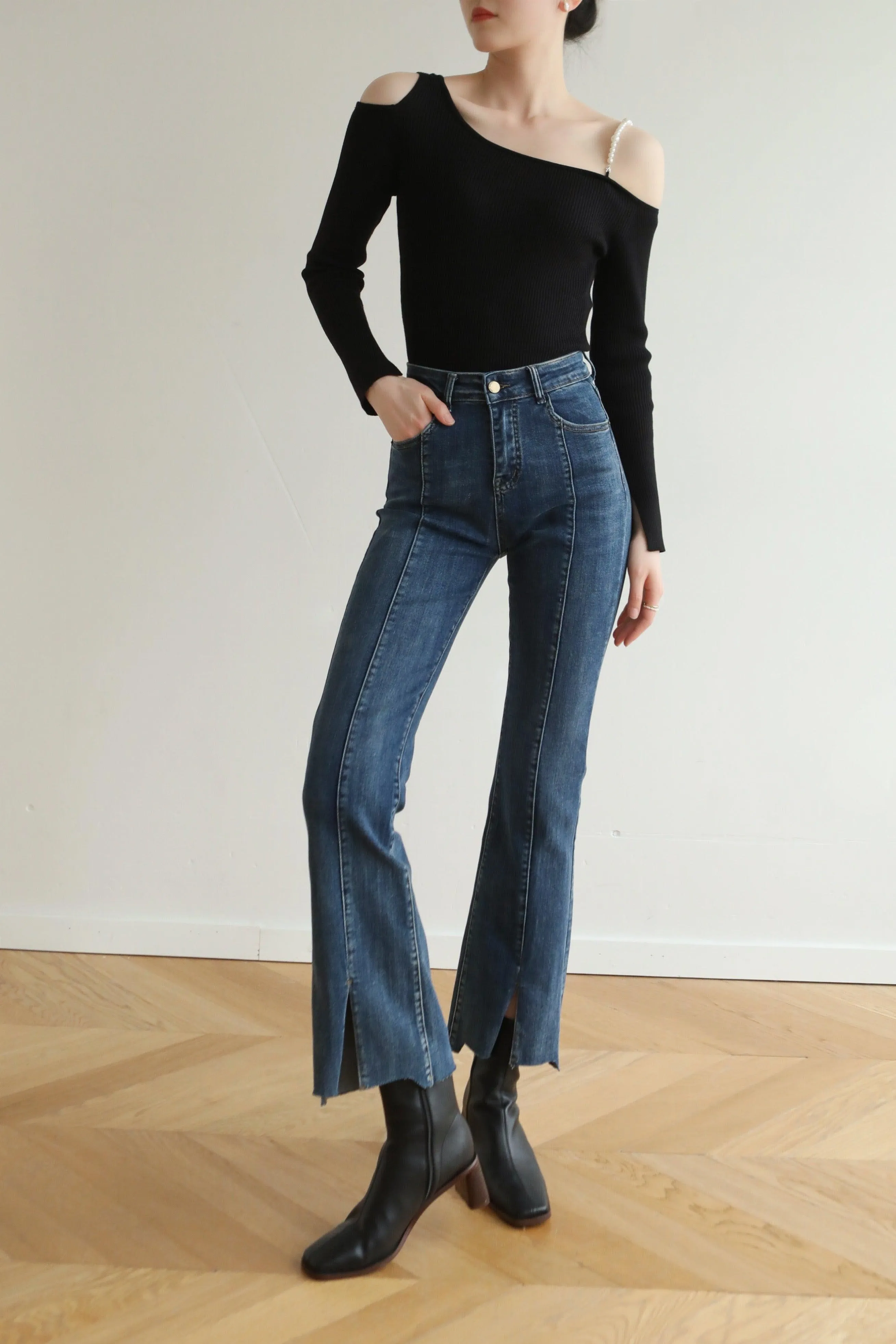 Rory Leather Ankle Boots - Black