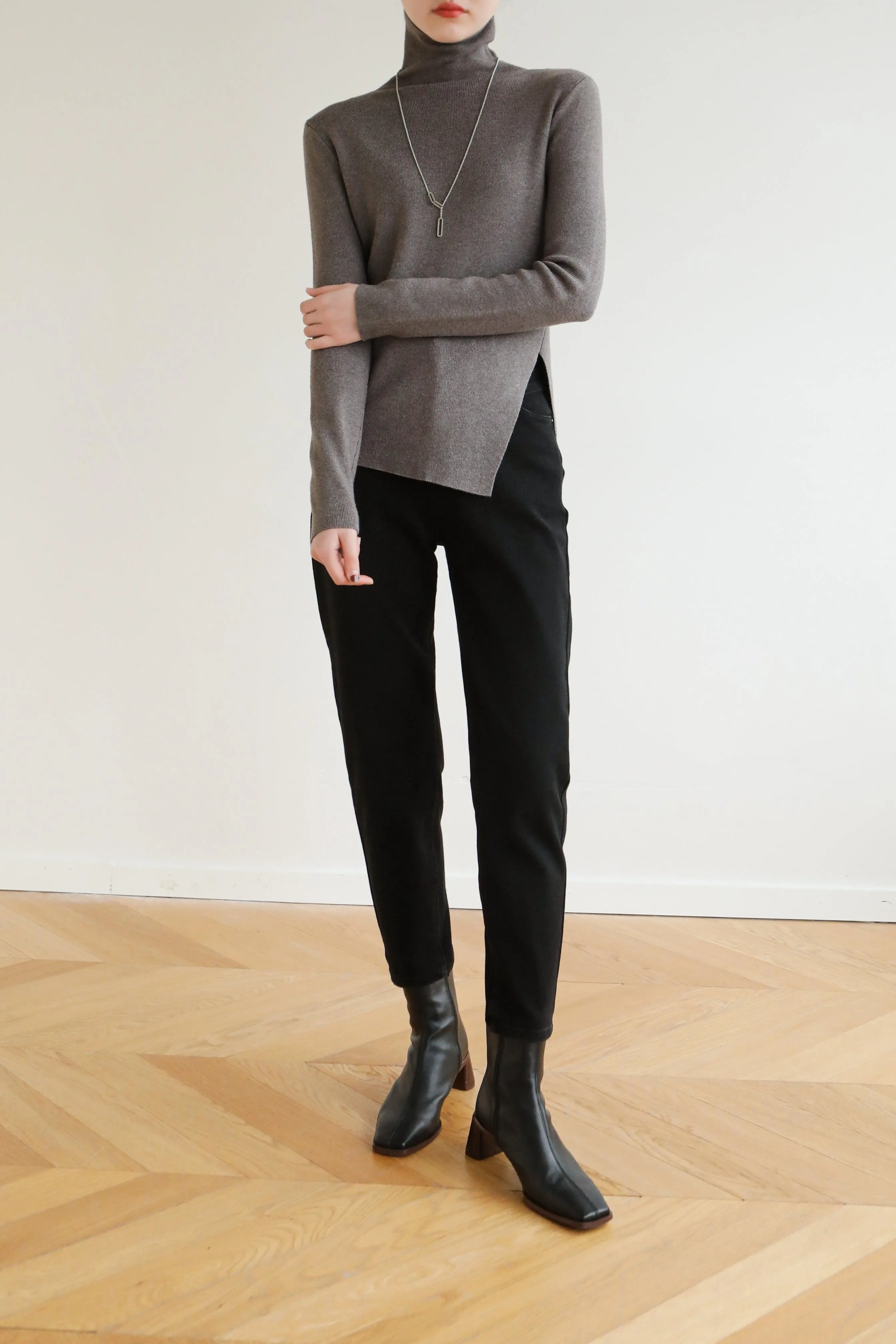 Rory Leather Ankle Boots - Black