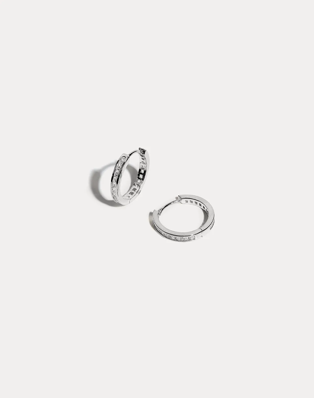 Ruby Big Sister Silver Hoop Earrings