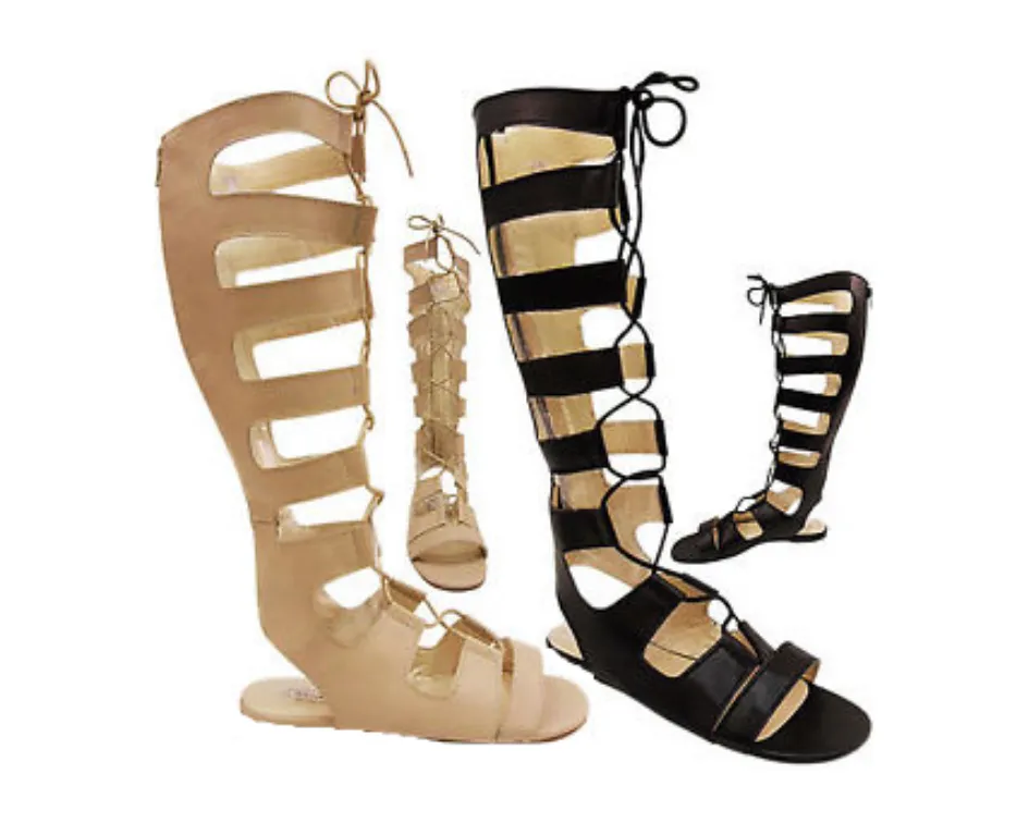 Rule Gladiator  Sandals- Knee High