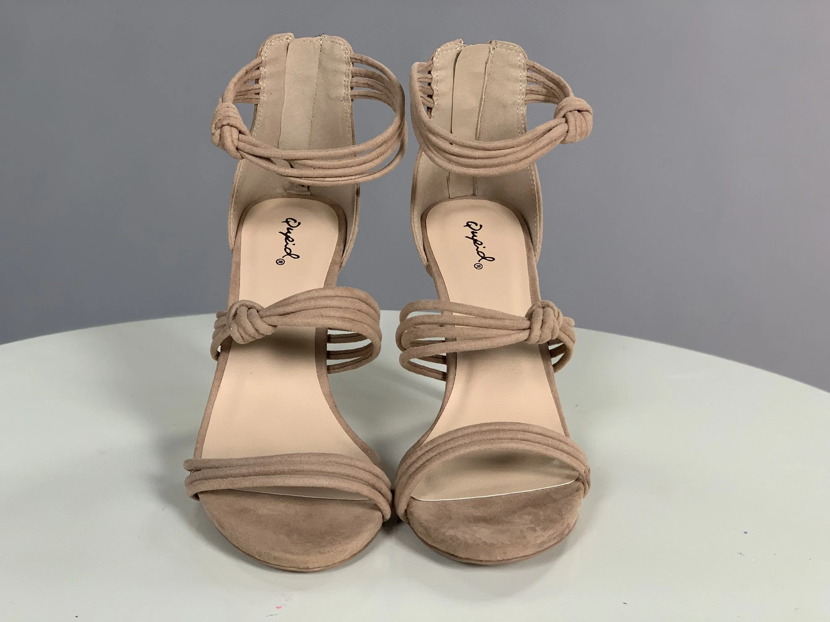 SALE!! Shoes {Make Your Own Way} Taupe Multi Strap Heels