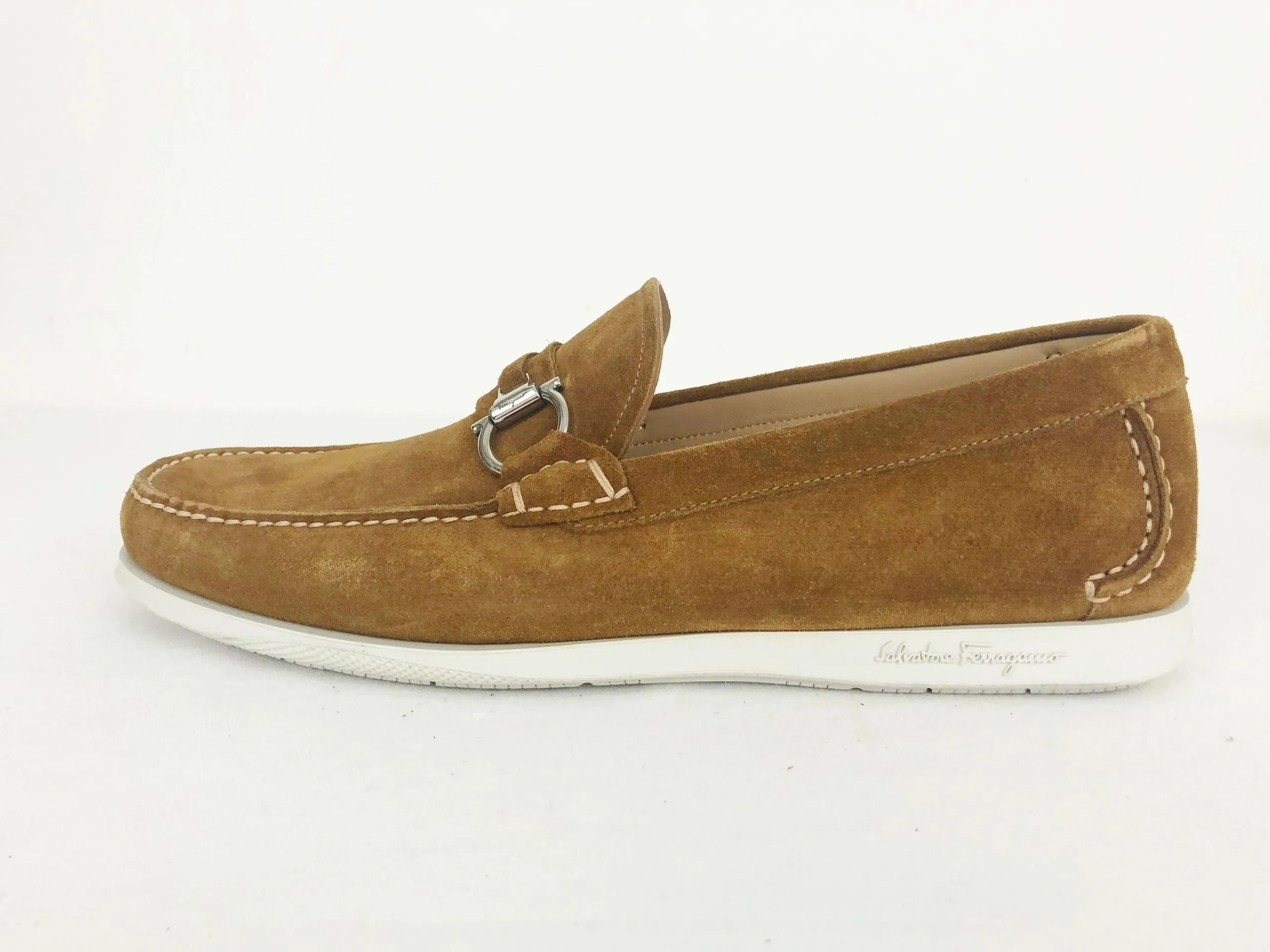 Salvatore Ferragamo Suede Deck Shoes Size 11