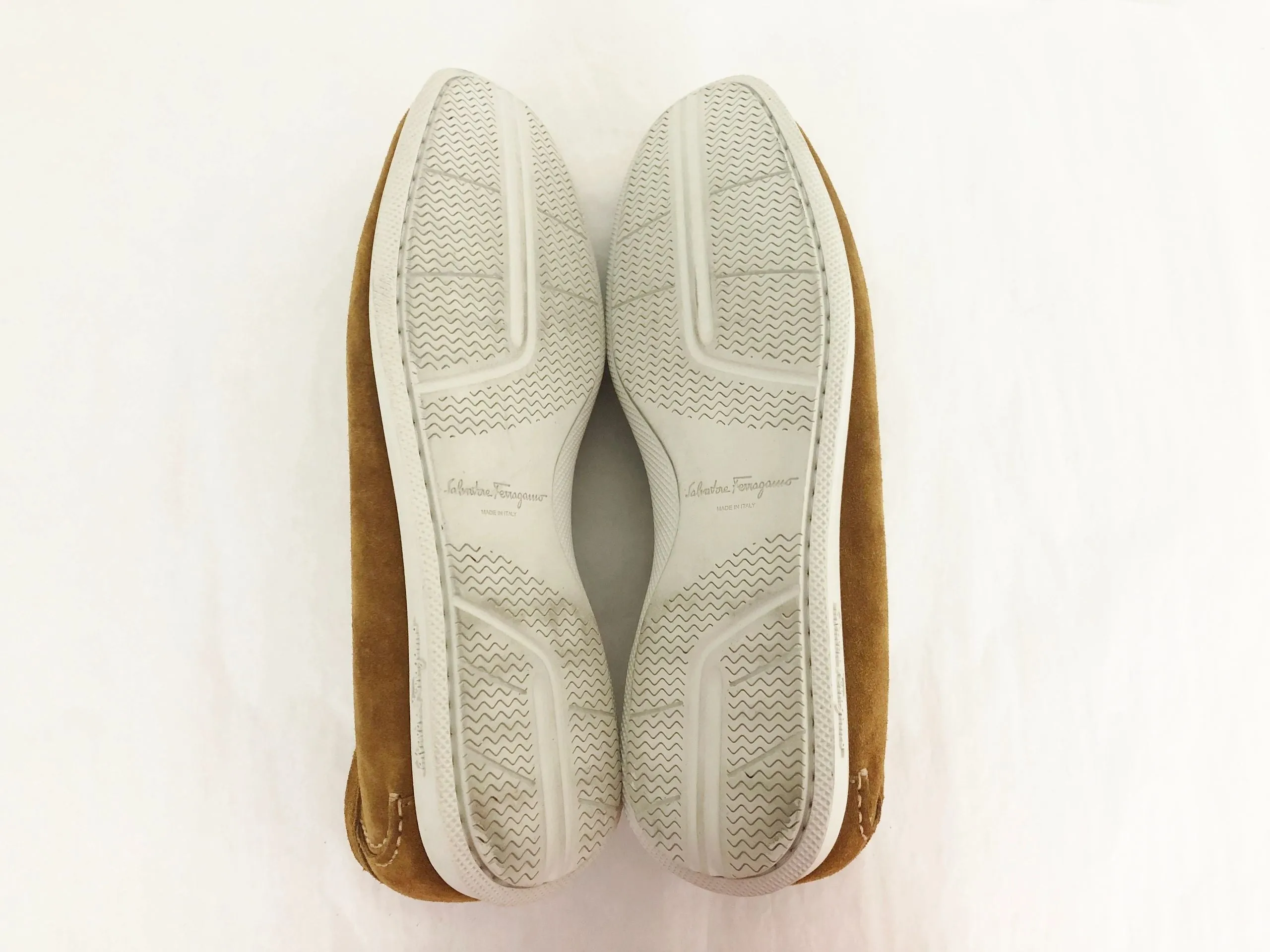 Salvatore Ferragamo Suede Deck Shoes Size 11