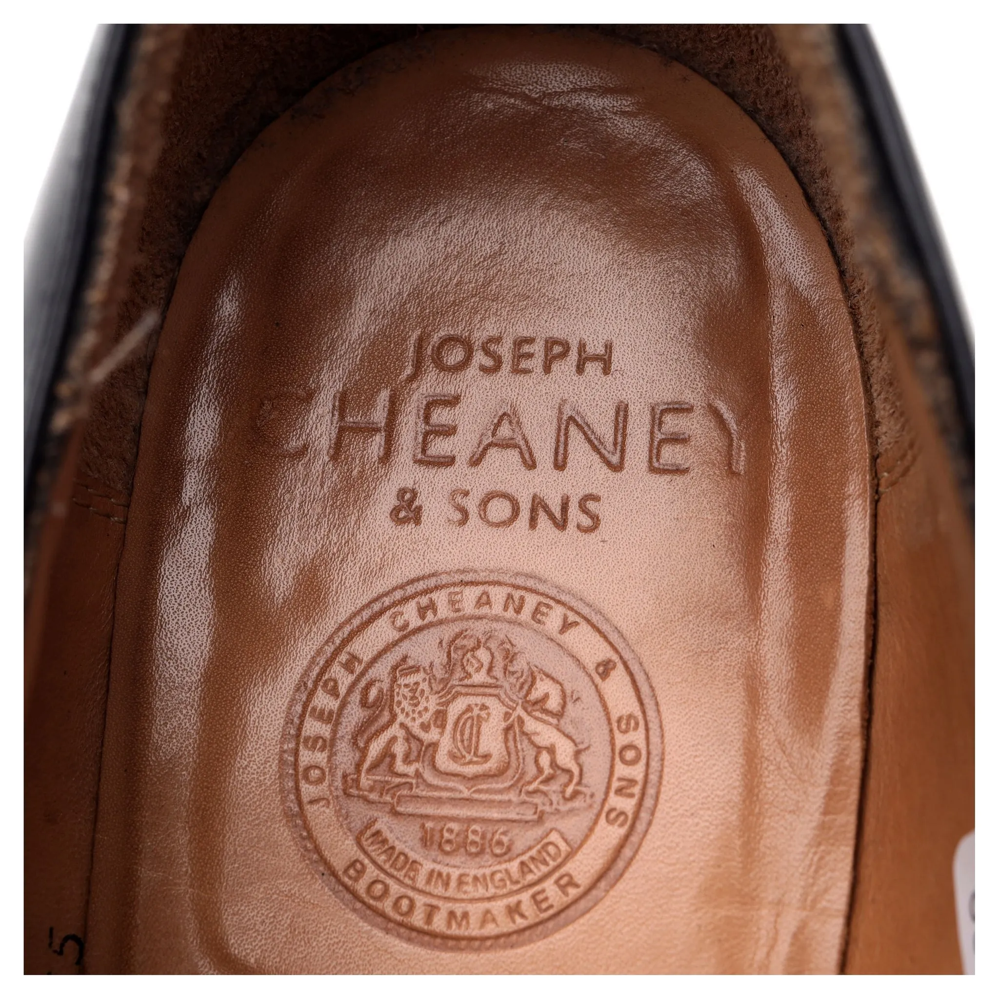 'Sandringham' Black Leather Monk Strap UK 10 F