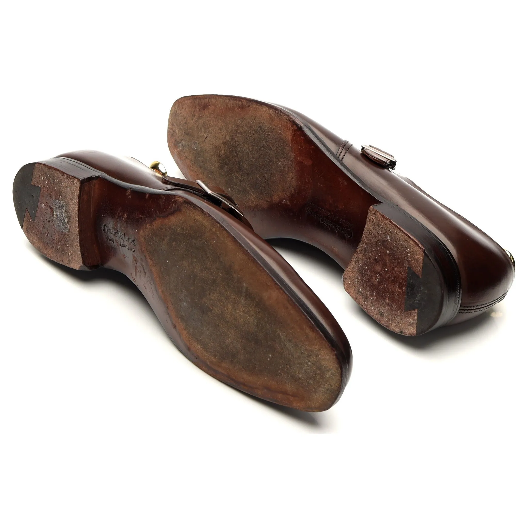 'Savile 4' Dark Brown Leather Monk Strap UK 7.5 E