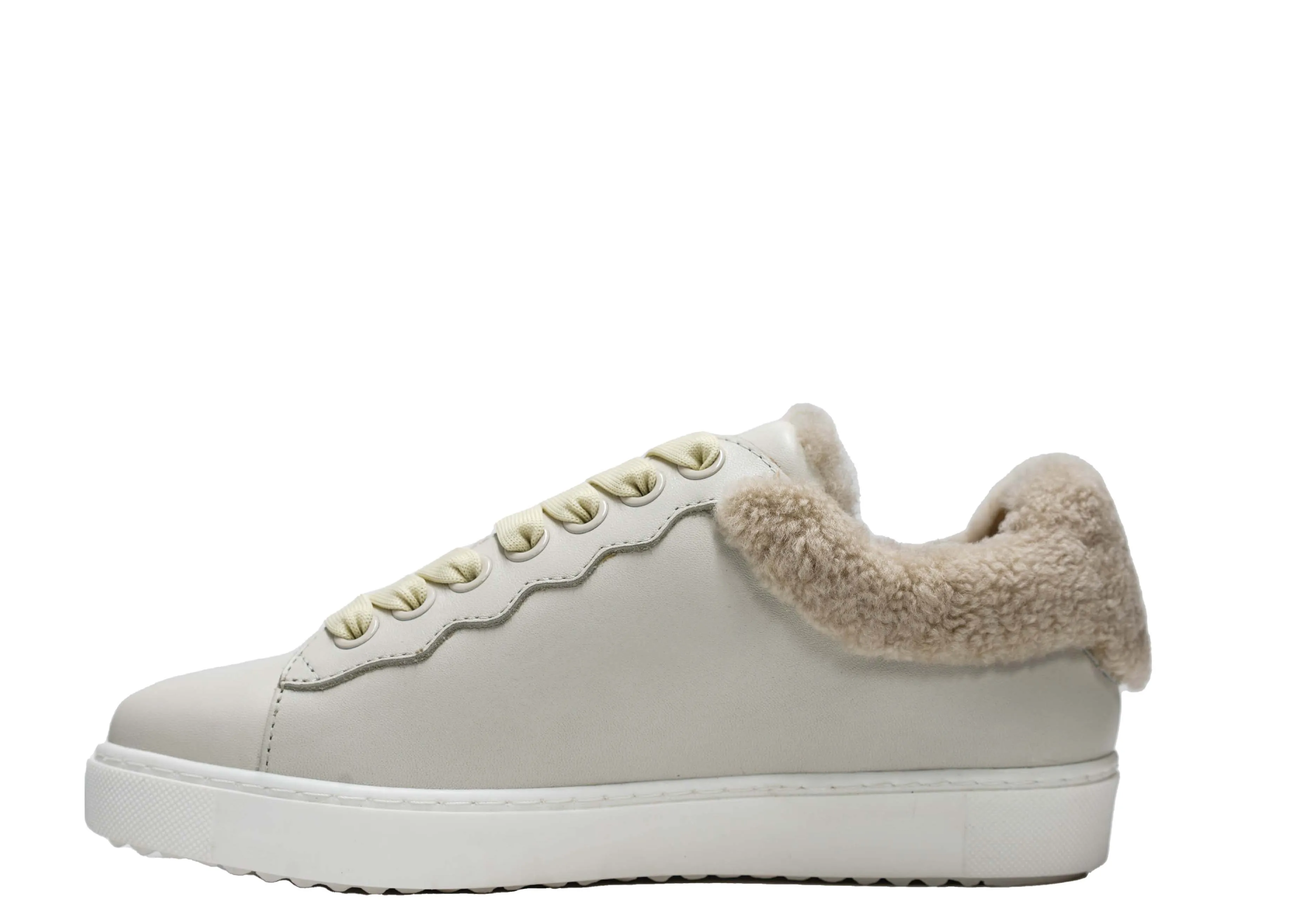 See By Chloe Women's Natural and Wool Sneaker 35191
