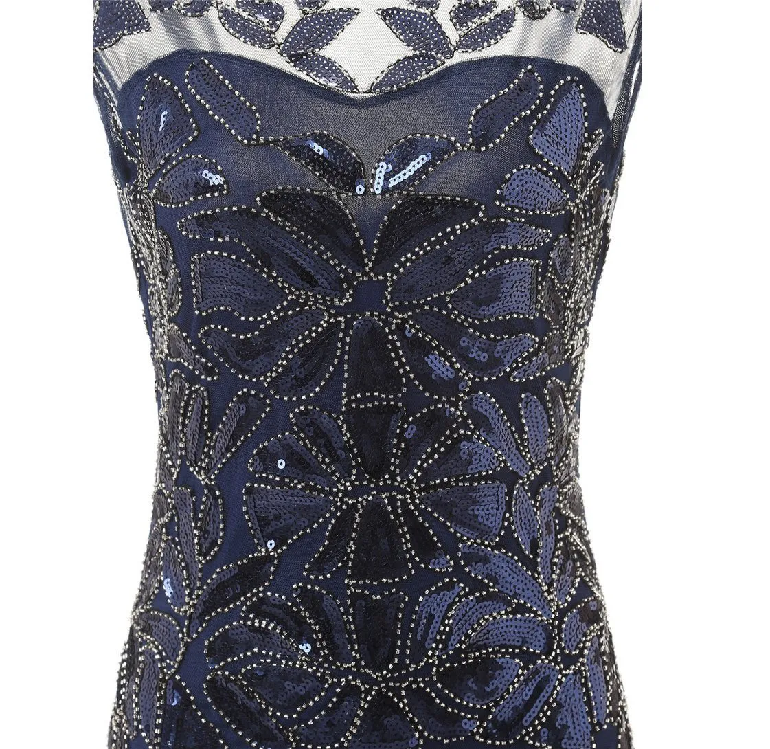 Sequin Beaded Art Deco 1920s Style Dress 1920's Themed Birthday Party|JaosWish